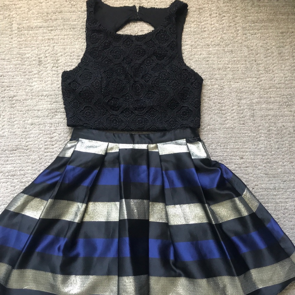 Sequin hearts 2 piece dress